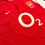 Squad Signed Arsenal Shirt 2003 FA Cup Winners [16 Autographs]
