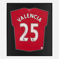 Framed Valencia Signed Manchester United Shirt, 25 Home [Lite]