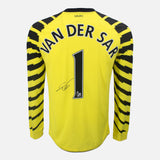 Edwin Van Der Sar Signed Manchester United Shirt 2010-11 Goalkeeper [1]