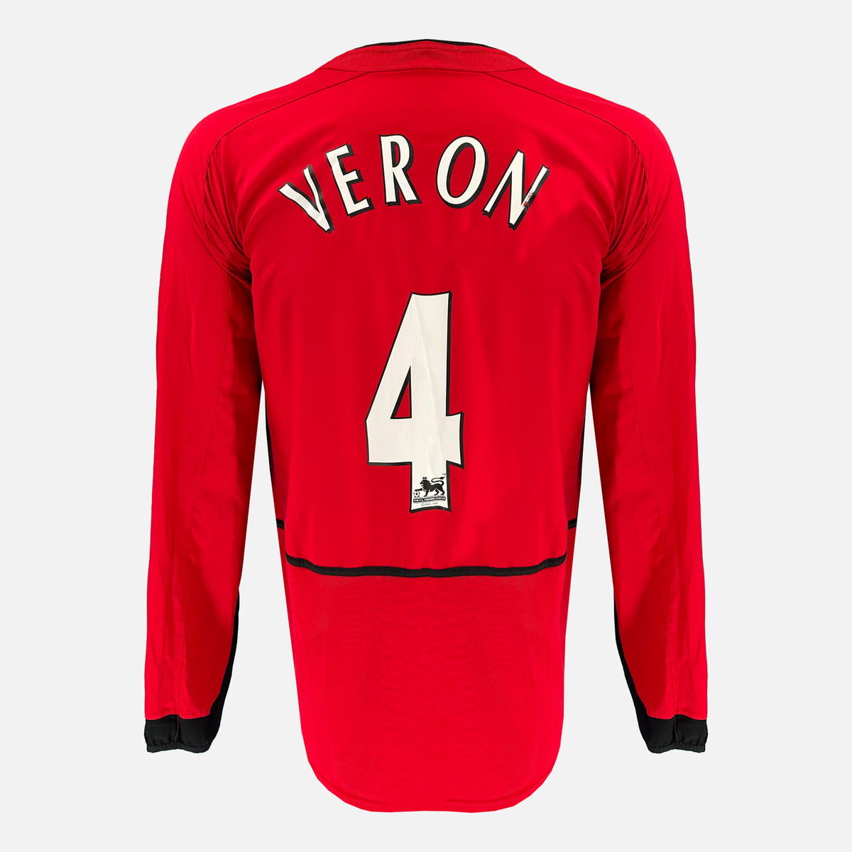2002-04 Manchester United Home Shirt Veron 4 long sleeve [Excellent] XL — Verified official Manchester United shirt, condition graded | The Vault