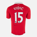 Nemanja Vidic Signed Manchester United Shirt 2010-11 Home [15]