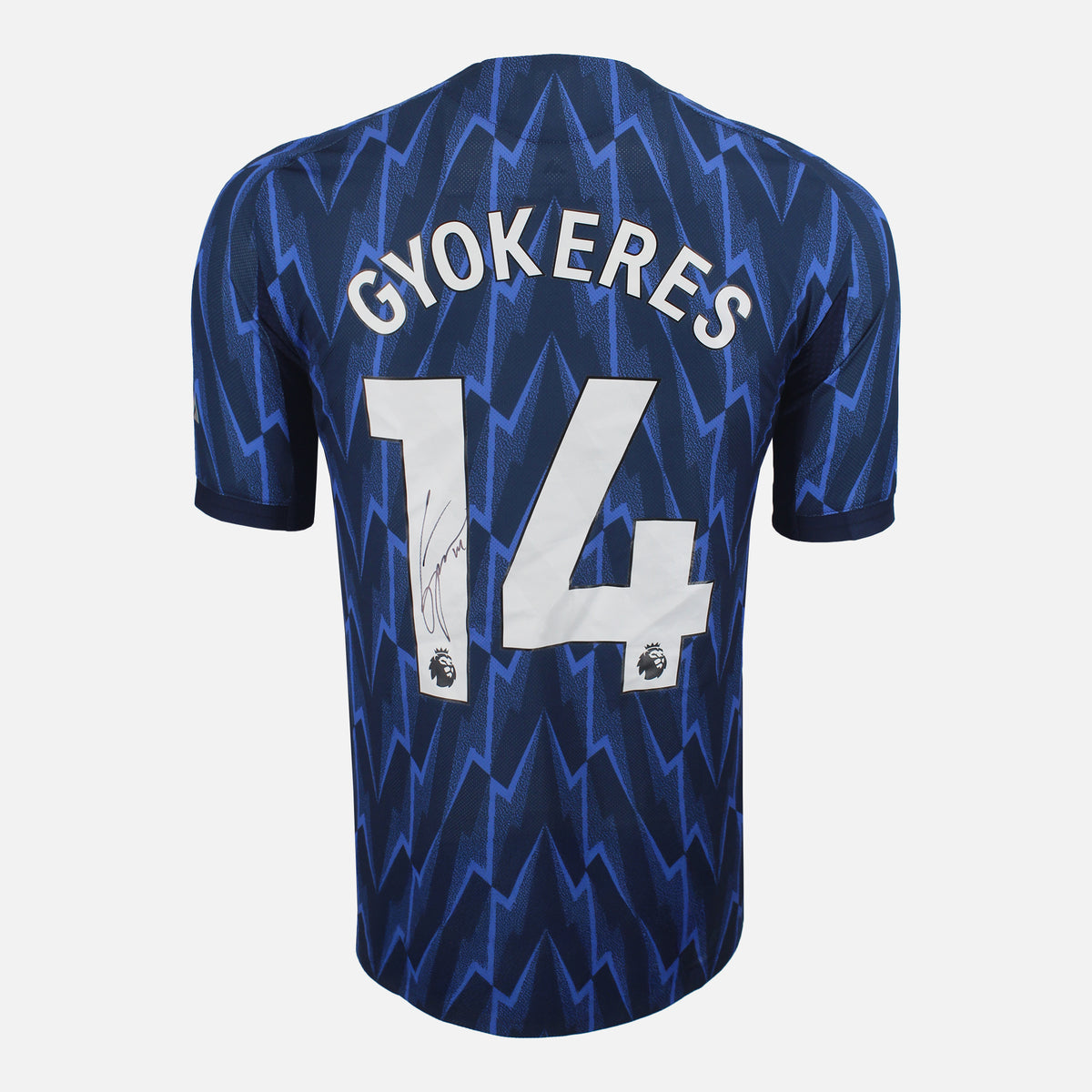 Viktor Gyokeres Signed Arsenal Shirt 2025-26 Away Authentic [14] — Arsenal signed shirt from the 2025 to 2026 season | The Vault