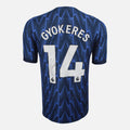 Viktor Gyokeres Signed Arsenal Shirt 2025-26 Away Authentic [14]