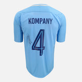 Kompany Signed Shirt Manchester City