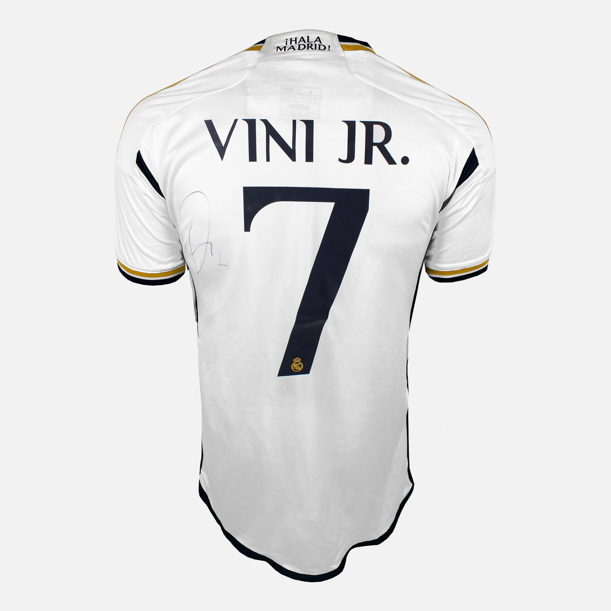 Vinicius Junior Signed Real Madrid Shirt 2023-24 Home [7] — Real Madrid signed shirt from the 2023 to 2024 season | The Vault