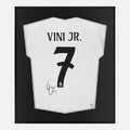 Framed Vinicius Junior Signed Shirt, Real Madrid 7 [Lite]