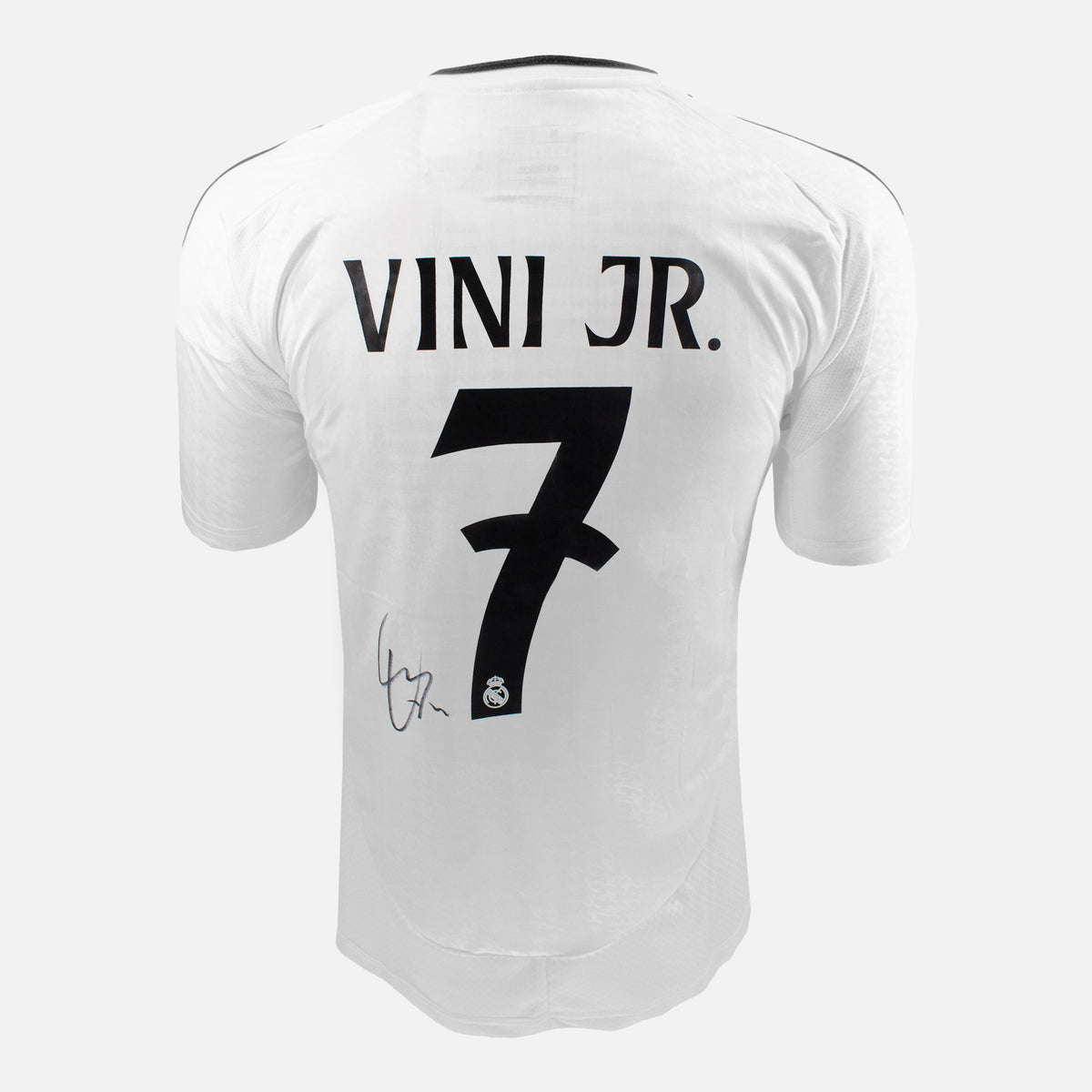 Vinicius Junior Signed Real Madrid Shirt 2024-25 Home [7] — Real Madrid signed shirt from the 2024 to 2025 season | The Vault