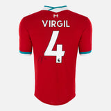 Virgil van Dijk Signed Liverpool Shirt 2020-21 Home [4]