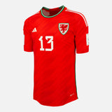 Kieffer Moore Signed Wales Shirt 2022 World Cup [13]