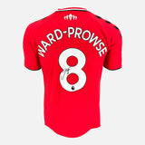 Framed James Ward-Prowse Signed Southampton Shirt 2021-22 Home [Modern]