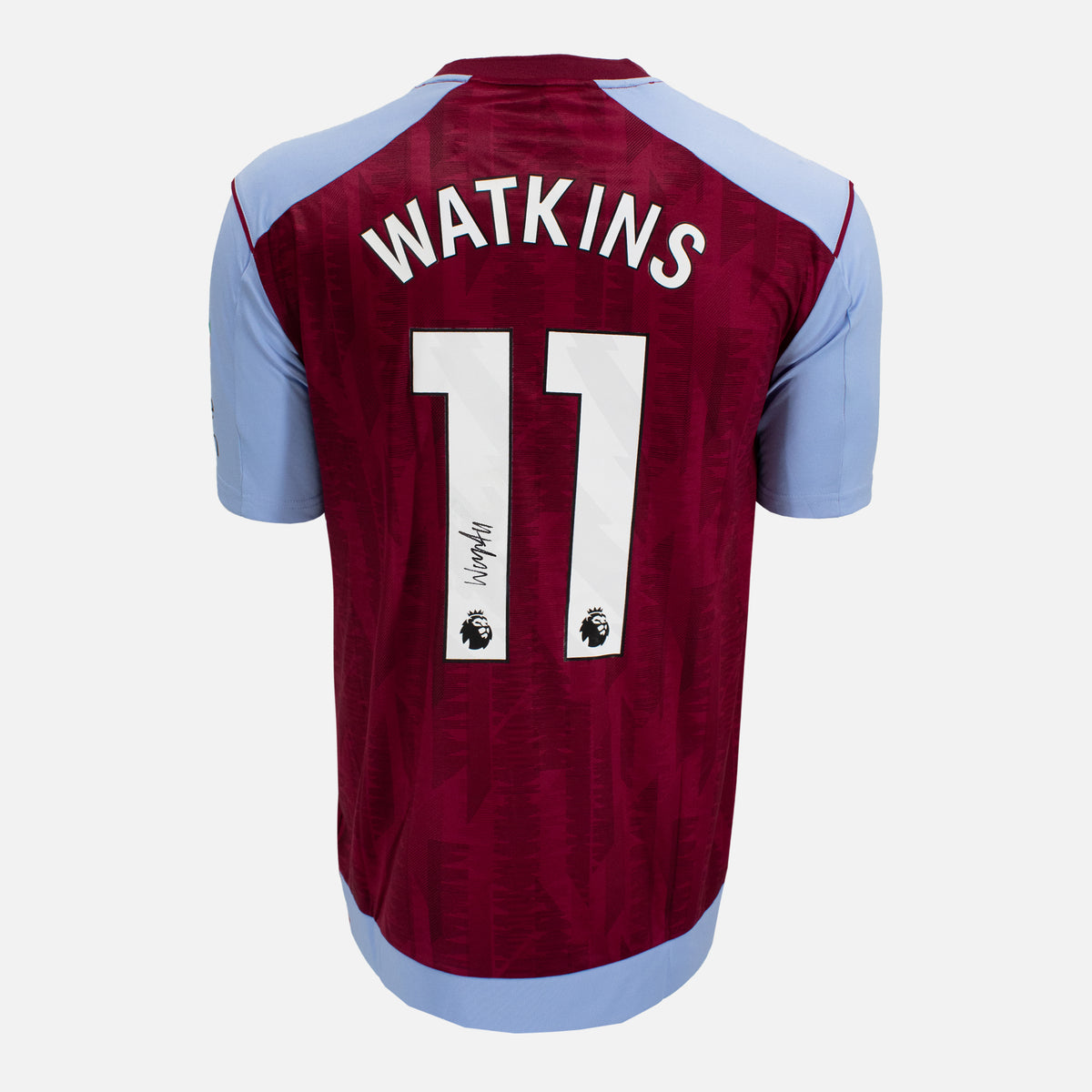 Ollie Watkins Signed Aston Villa Shirt 2023-24 Home [11] — Aston Villa signed shirt from the 2023 to 2024 season | The Vault