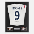 Framed Wayne Rooney Signed England Shirt 2006 World Cup [Classic]