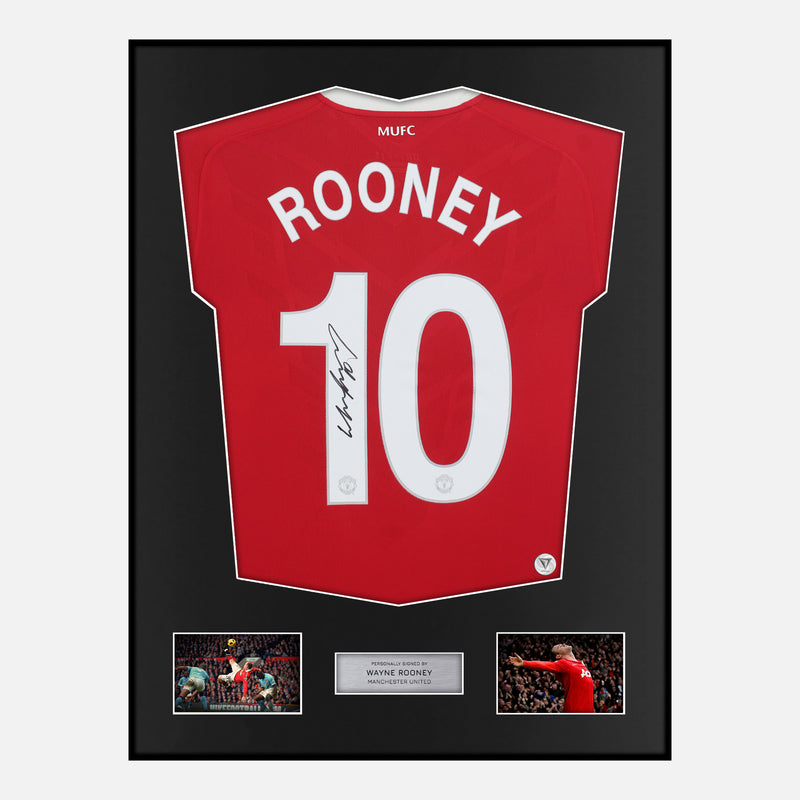 Framed Wayne Rooney Signed Manchester United Shirt | Classic