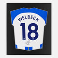 Framed Welbeck Signed Shirt, Brighton & Hove Albion [Lite]