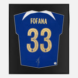 Framed Wesley Fofana Signed Chelsea Shirt, Blue Home [Mini]