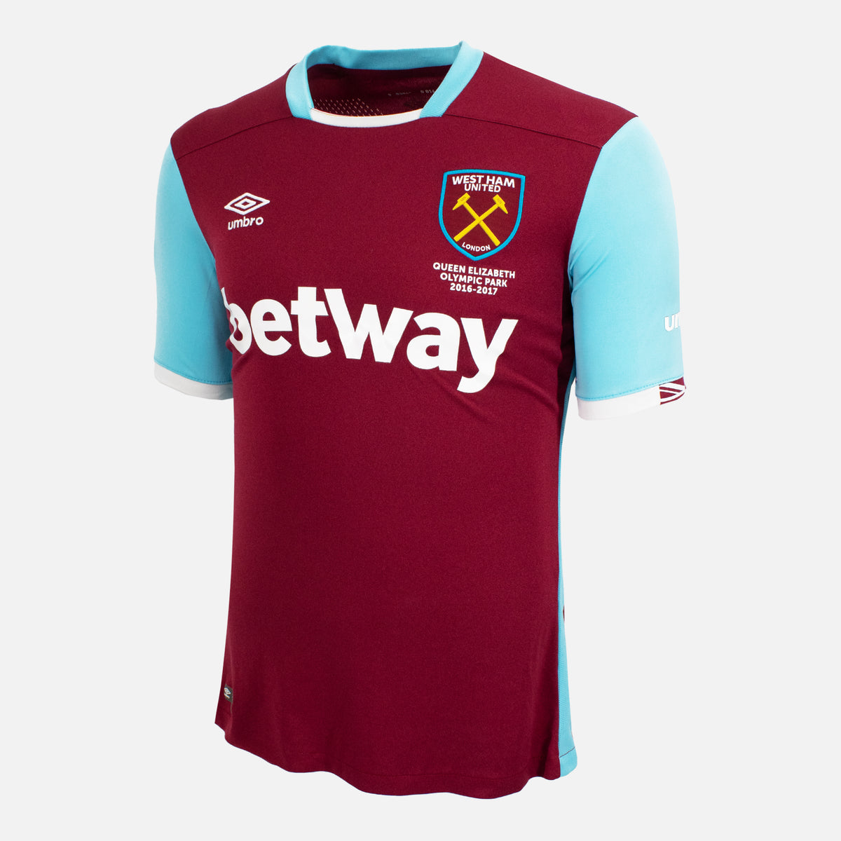 2016-17 West Ham Home Shirt [Perfect] M — Verified official West Ham United shirt, condition graded | The Vault
