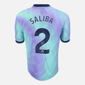 William Saliba Signed Arsenal Shirt 2024-25 Third away [2]