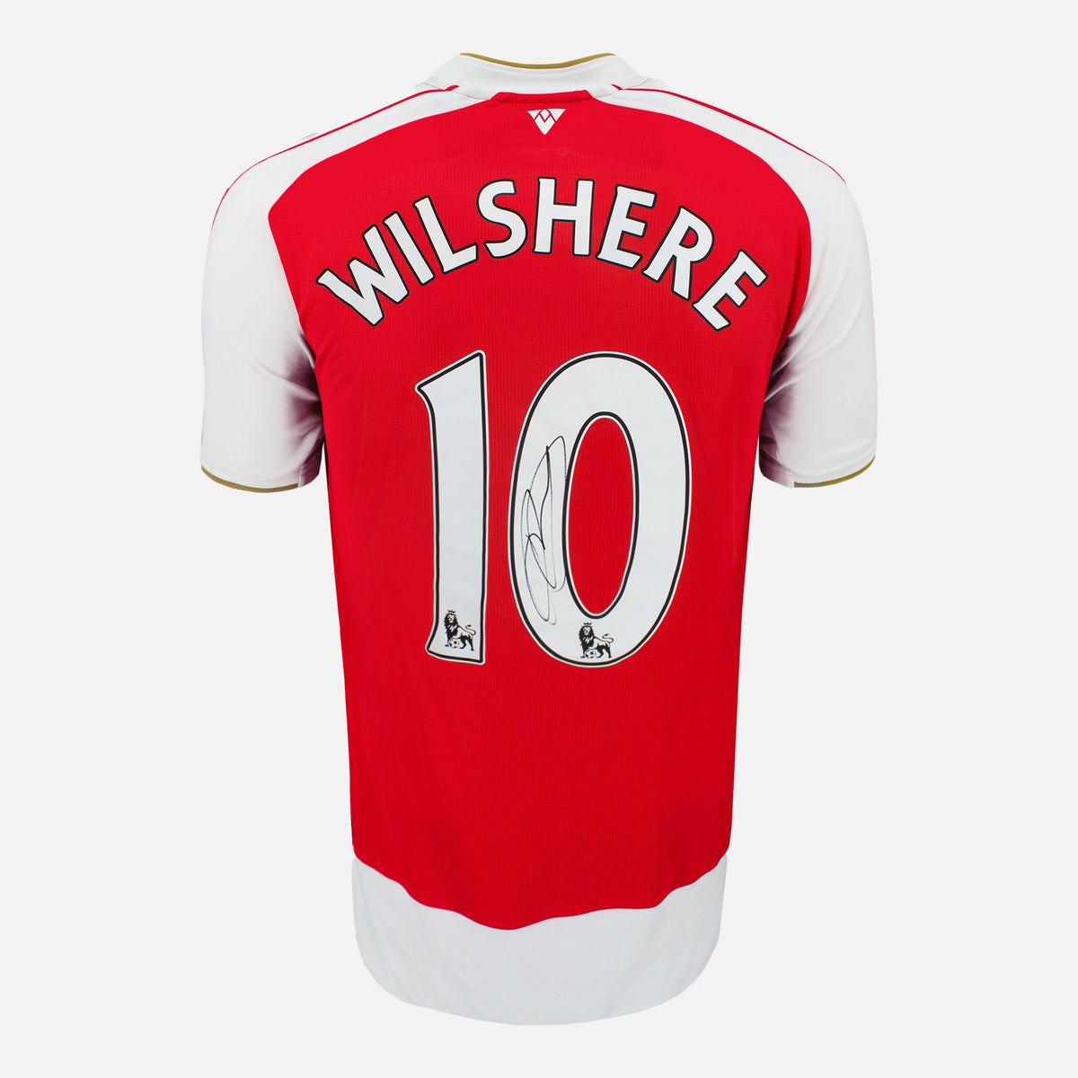 Jack Wilshere Signed Arsenal Shirt 2015-16 Home [10] — Arsenal signed shirt from the 2015 to 2016 season | The Vault