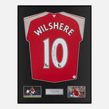 Framed Jack Wilshere Signed Arsenal Shirt 2015-16 Home [Classic]