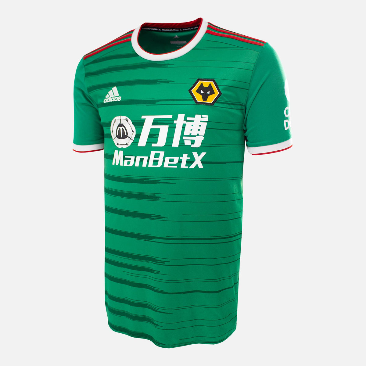 2019-20 Wolves Third away Shirt Green Raul 9 [Excellent] XL — How we grade our retro Wolves shirts | The Vault