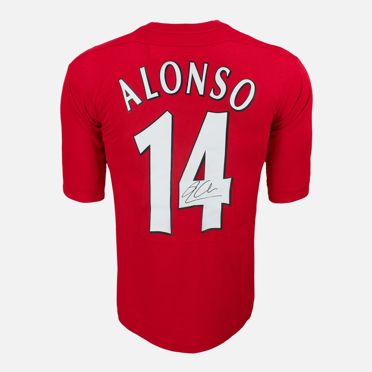 Xabi Alonso Signed Liverpool Shirt 2005 Istanbul Final Home [14] — Liverpool signed shirt from the 2005 season | The Vault