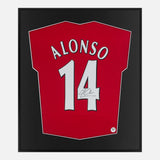 Framed Xabi Alonso Signed Shirt, Liverpool, 2005 Champions League Final [Lite]
