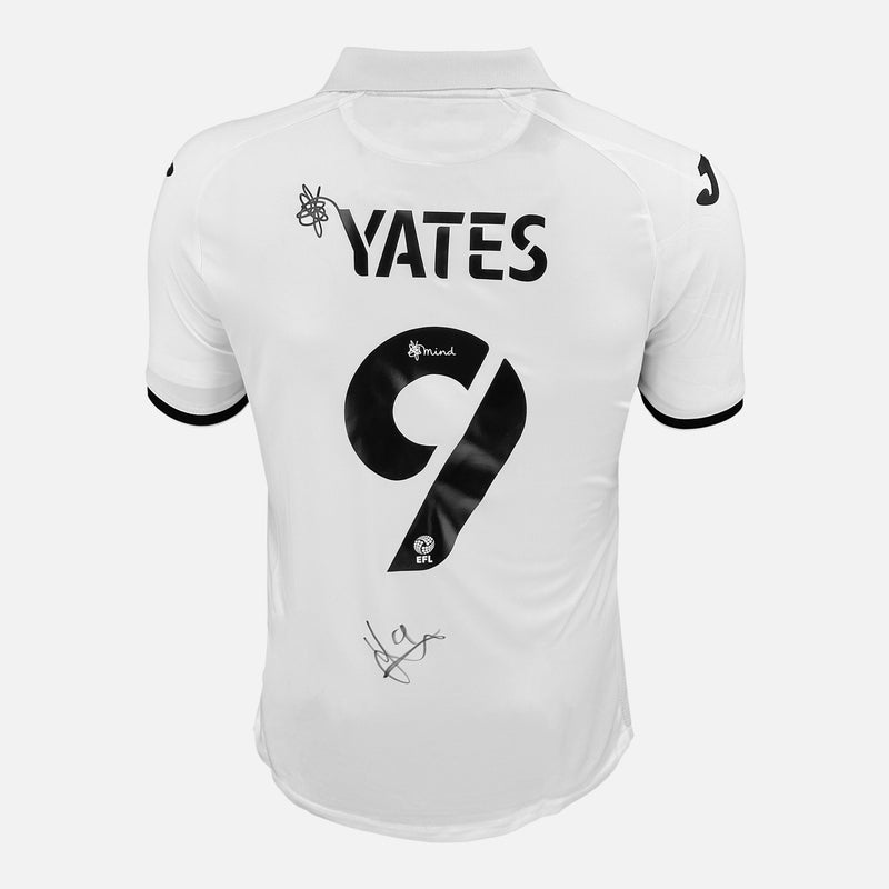 Framed Jerry Yates Signed Swansea City Shirt 2022-23 Home [Modern]