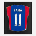 Framed Zaha Signed Shirt, Crystal Palace Red/Blue Home [Lite]
