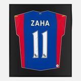 Framed Zaha Signed Shirt, Crystal Palace Red/Blue Home [Mini]