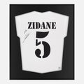 Framed Zinedine Zidane Signed Shirt, Rare Autograph Real Madrid [Lite]