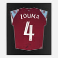 Framed Kurt Zouma Signed Shirt, West Ham Home [Lite]