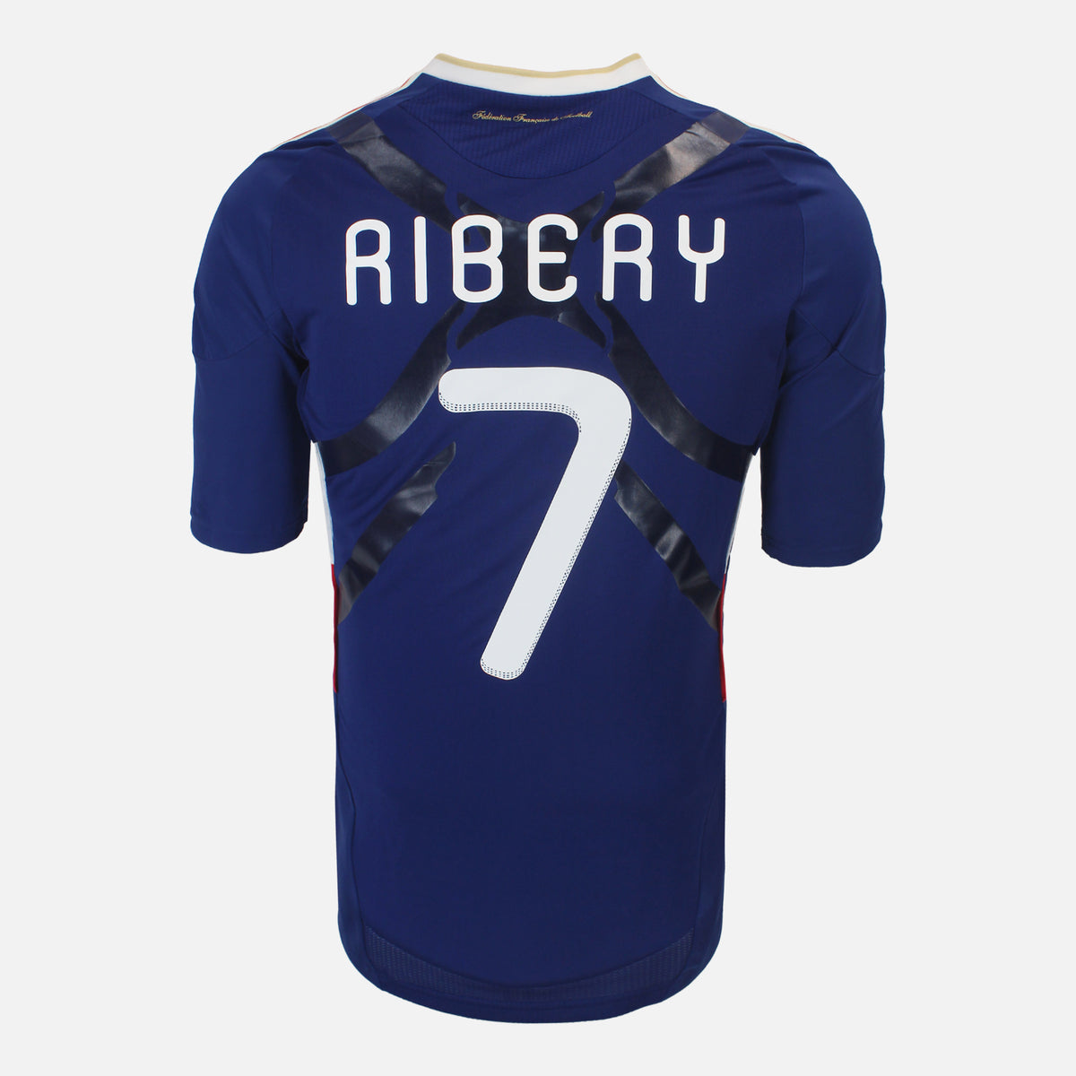 2009-10 France Techfit Home Shirt Ribery 7 [Excellent] L — Original France home football shirt from the 2009-10 season | The Vault