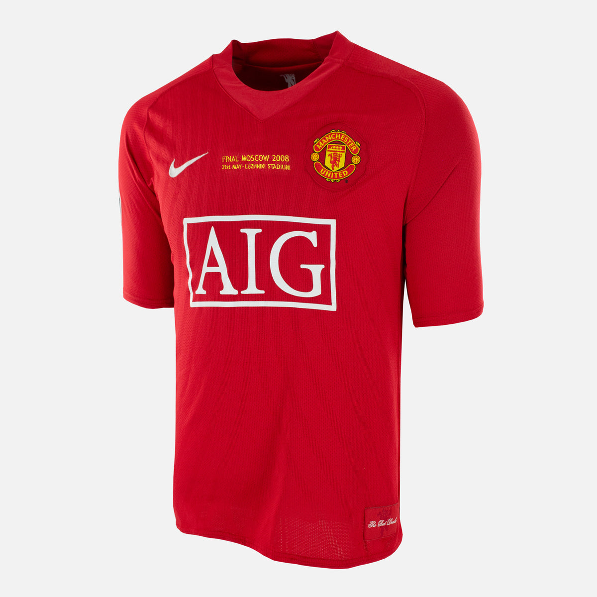 2008 Manchester United Home Shirt Moscow Final Ronaldo 7 [Perfect] XL — Verified official Manchester United shirt, condition graded | The Vault