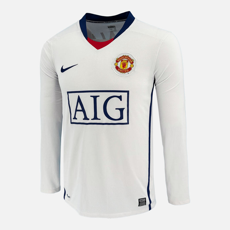 2008-09 Manchester United Away Shirt Ronaldo 7 Long sleeve [Perfect] S