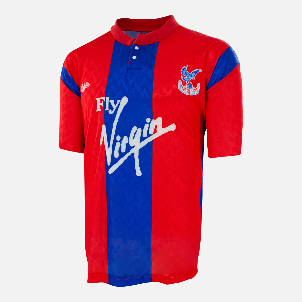 1990-91 Crystal Palace Home Shirt Fly Virgin [Excellent] S — Verified official Crystal Palace shirt, condition graded | The Vault