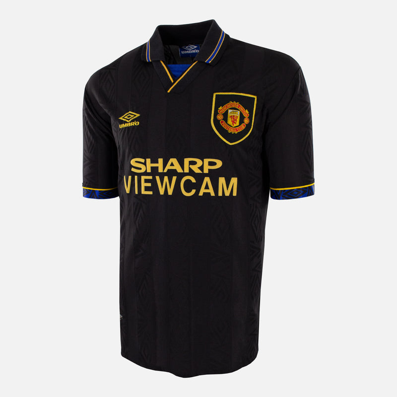 Manchester United Black Football Shirt Sharp