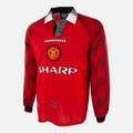 1996-98 Manchester United Home Shirt long sleeve [Perfect] L