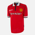 1998-00 Manchester United Home Shirt 1999 Treble [Excellent]