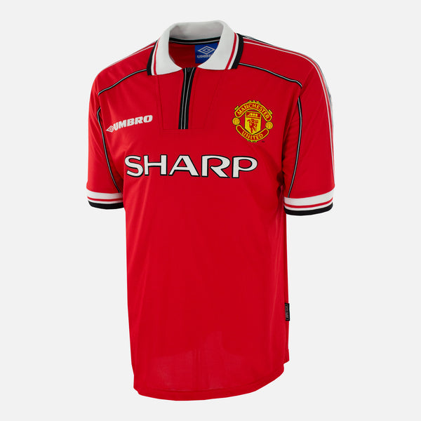 1998 00 Manchester United Home Shirt 1999 Treble Excellent