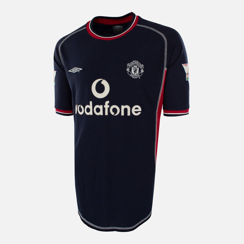 Manchester United Navy Away Shirt Vodafone