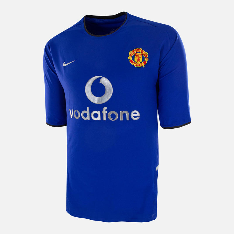 Manchester United Blue third away shirt silver Nike