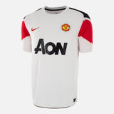 2010-12 Manchester United White away shirt classic football kit