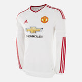 2015-16 Manchester United away shirt white player issued jersey