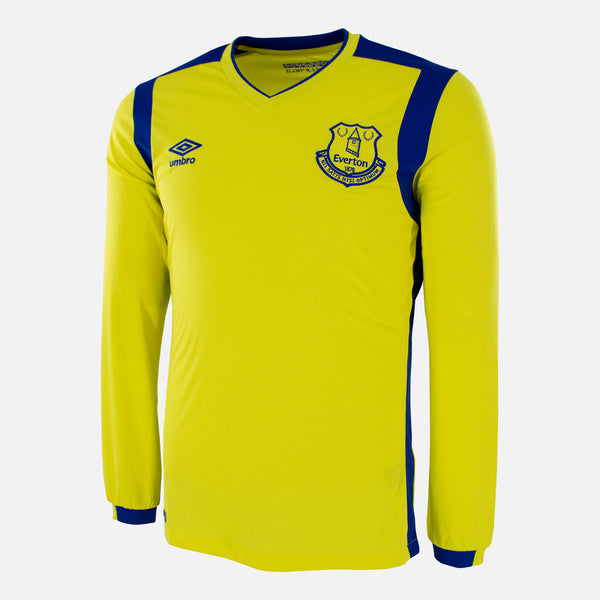 2016-17 Everton Yellow Long sleeve Third away shirt no sponsor