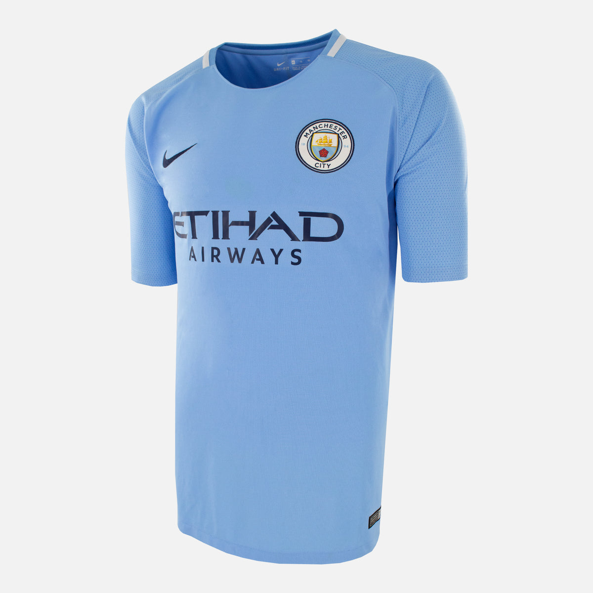 2017-18 Manchester City Home Shirt Centurions [Perfect] L — Verified official Manchester City shirt, condition graded | The Vault