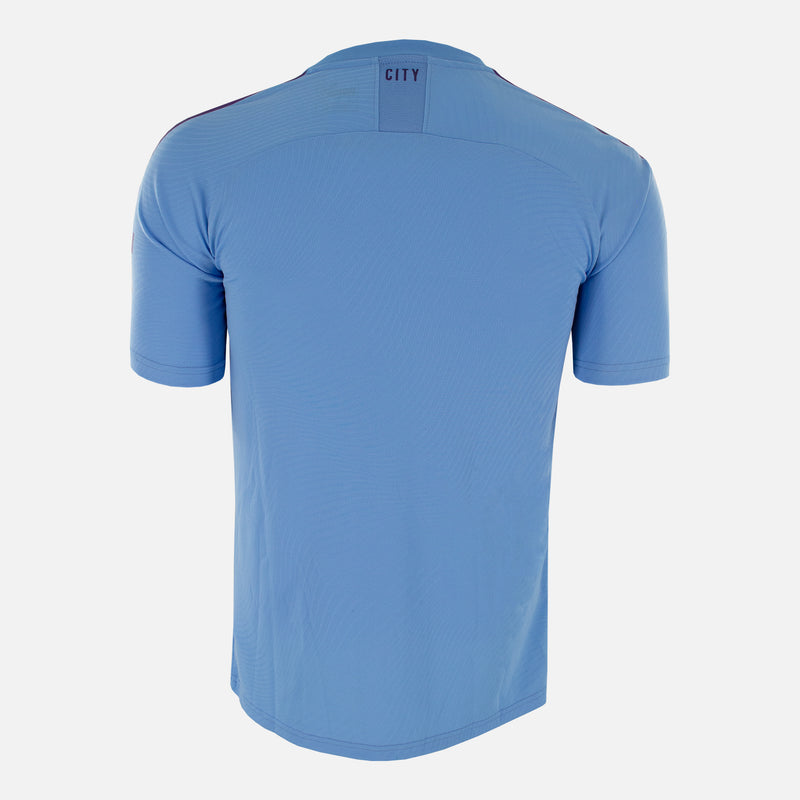 Back of Man City 2019-20 home kit puma shirt football