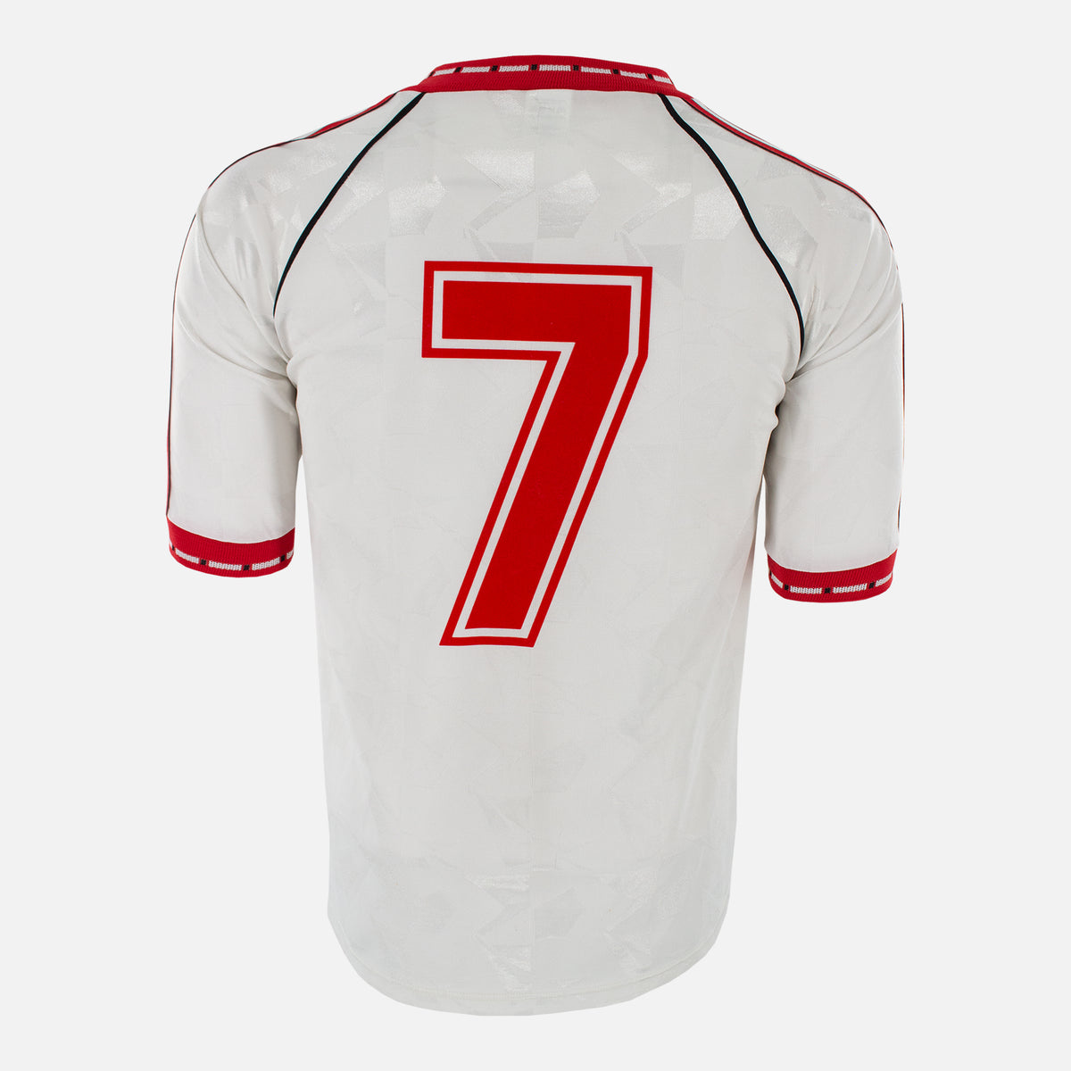 1991 Manchester United Away Shirt European Cup Winners Cup Robson 7 [Perfect] L — Verified official Manchester United shirt, condition graded | The Vault