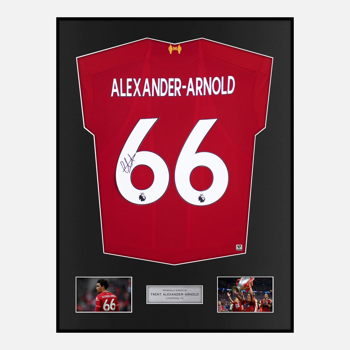 Framed Trent Alexander-Arnold Signed Liverpool Shirt 2019-20 Home [Classic] — Verified autograph with NFC and certificate | The Vault