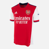 Bukayo Saka Signed Arsenal Shirt 2021-22 Home [7]