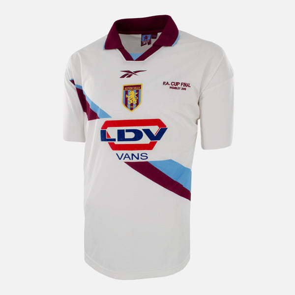 Aston Villa White Football Shirt Final